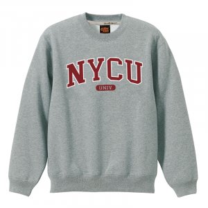 NYCU經典款美式大學T_麻花灰